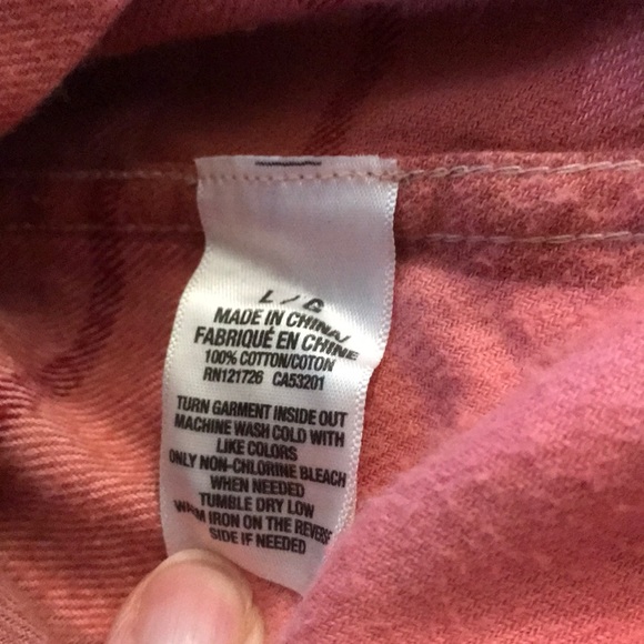 Aeropostale Women’s Flannel long sleeve SIZE L - Picture 4 of 5